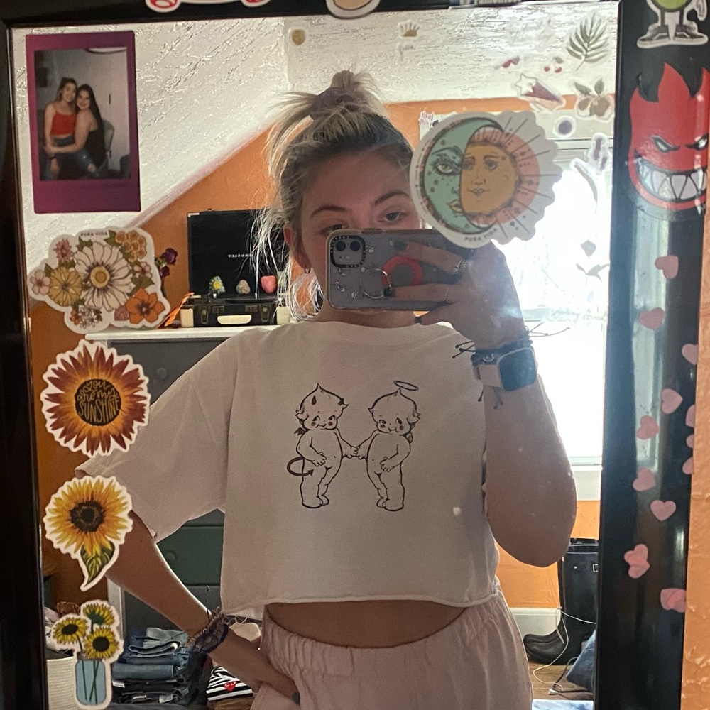 Devil & Angel Twin Tee - Cropped